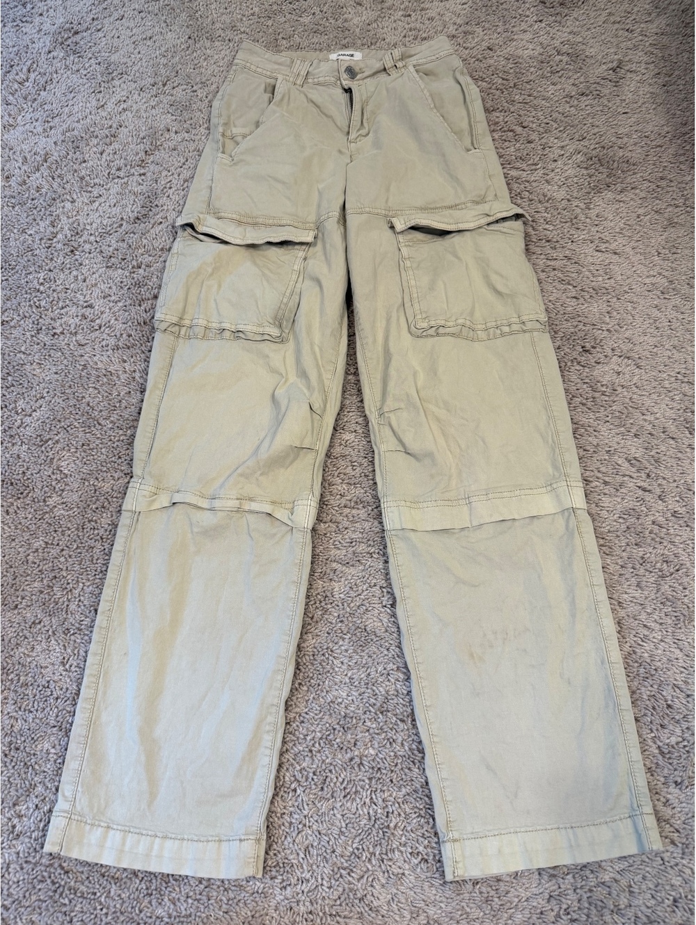 Garage Beige Cargo Pants Size 00